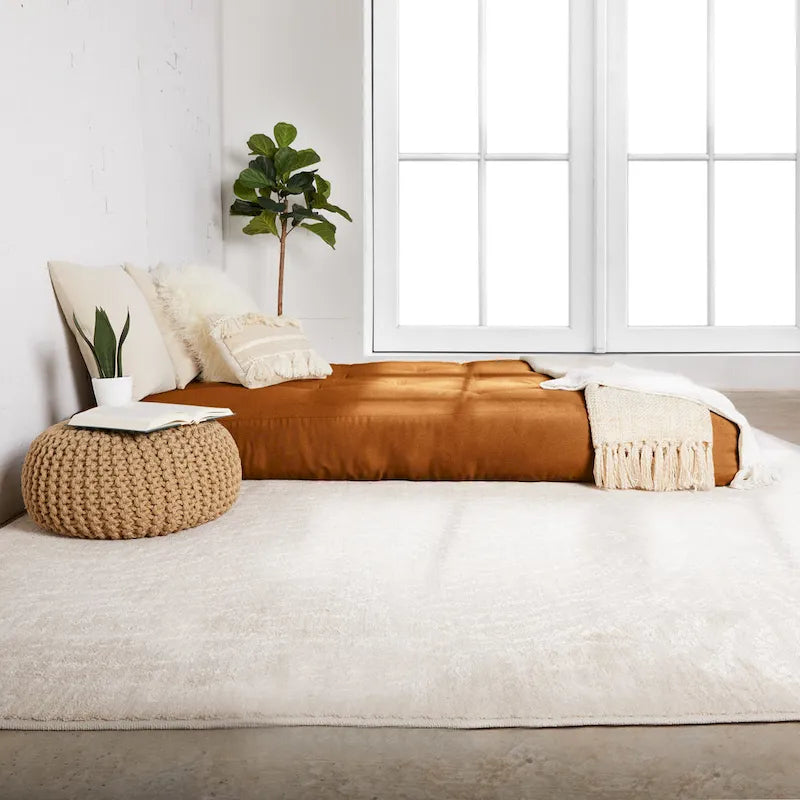 Matelas futon de sol japonais tufté de 6 pouces Grand format Plusieurs couleurs